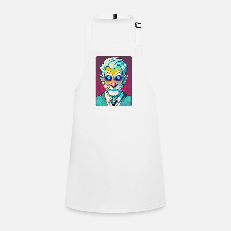 Mysterious Old Man with Glasses Children's Apron