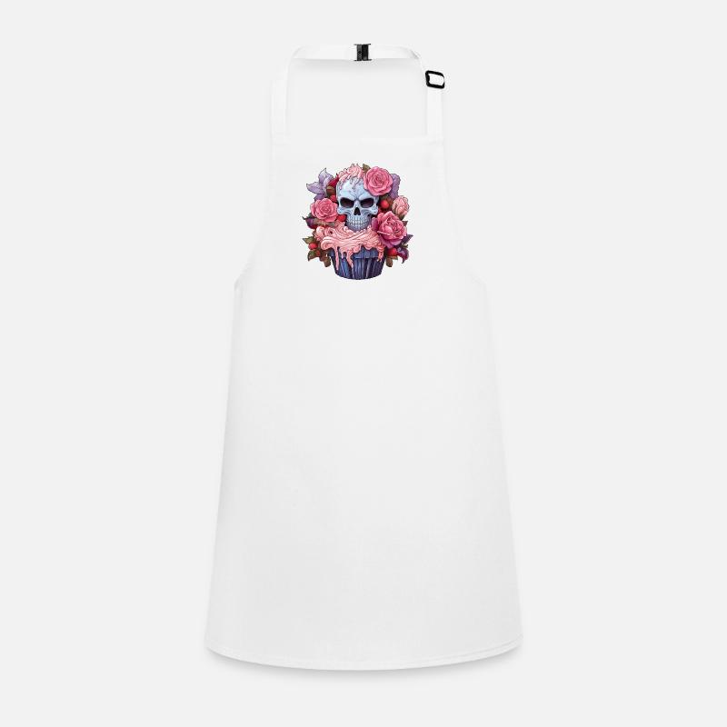 Halloween Cupcake - Children's Apron - white
