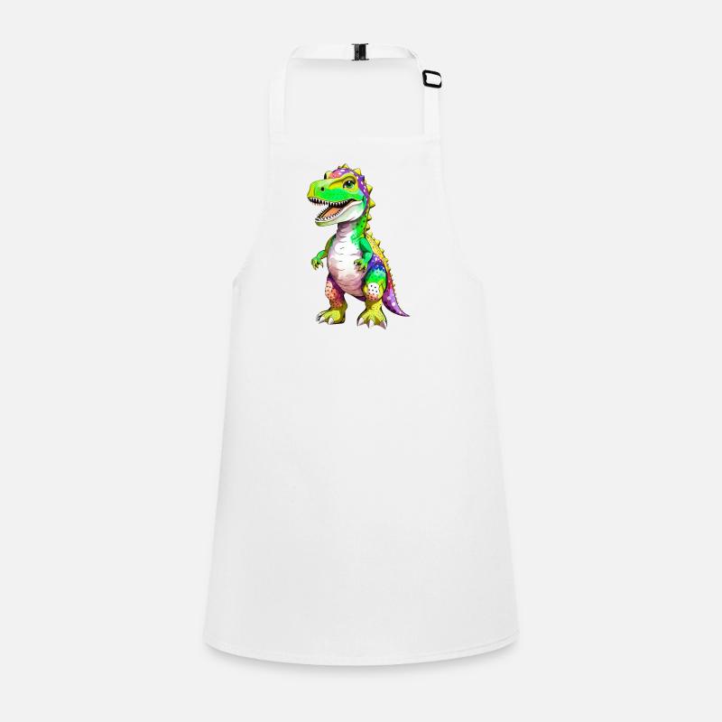 Rainbow T-Rex Dinosaur Children's Apron
