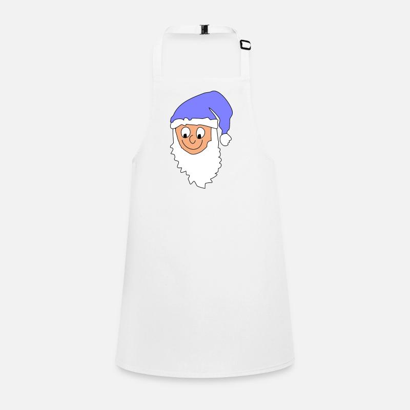 Joyeux Père Noël avec casquette bleue Tablier Enfant