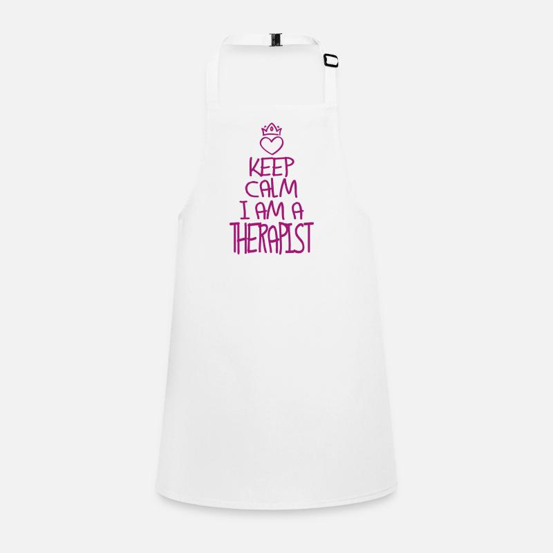 Keep Calm Therapeut cool Therapeut Geschenk Schürze für Kinder