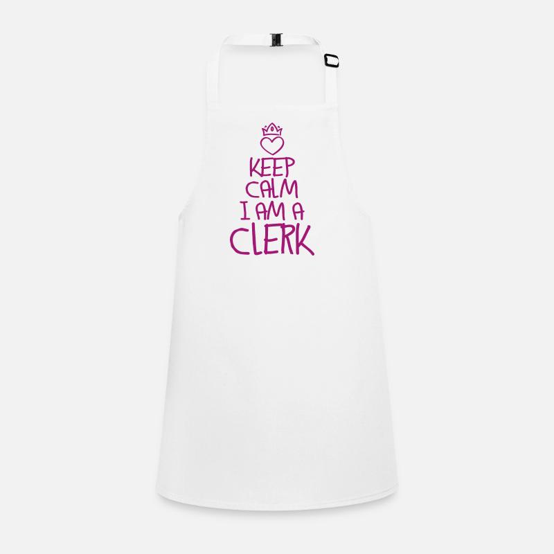 Restez calme Clerk Tablier Enfant