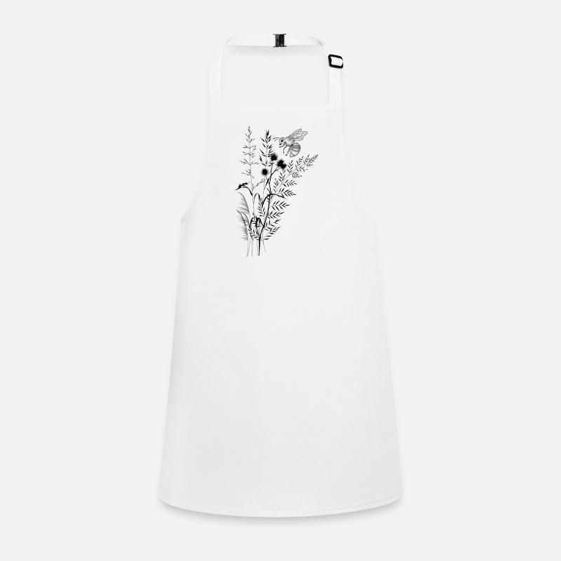 Wildflower and bee ant composition Children's Apron