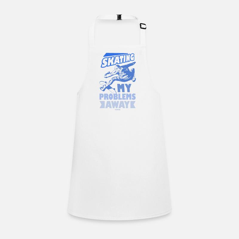 Skateboarding skating cool guys Children's Apron