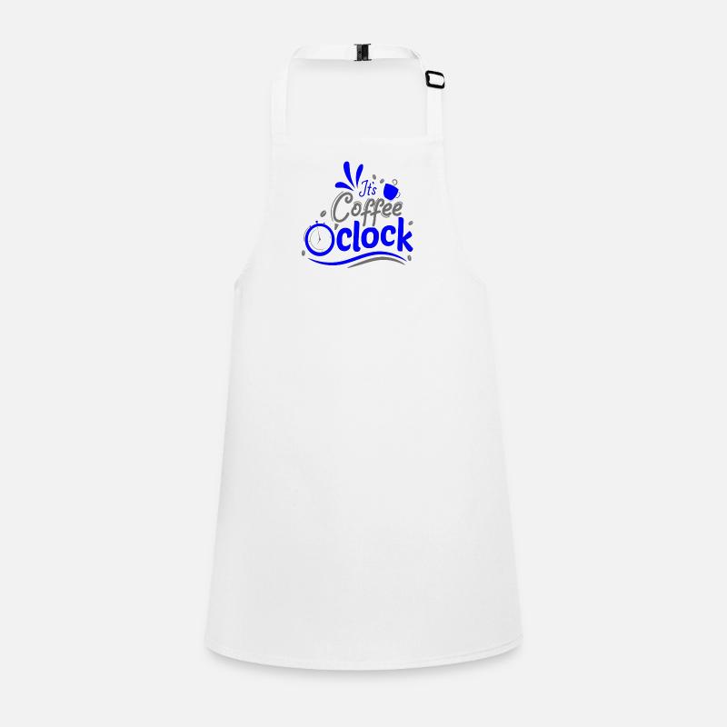 It's Coffee o clock Coffee clock Time Children's Apron