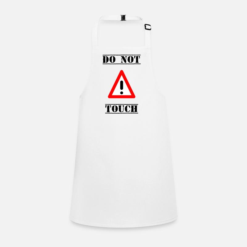 PANEL. DO NOT TOUCH. DANGER. HUMOR. FUNNY Children's Apron