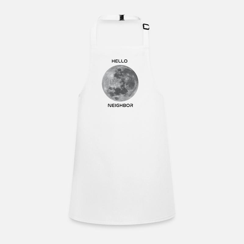Salutations à notre objet céleste le plus proche - la lune! Tablier Enfant