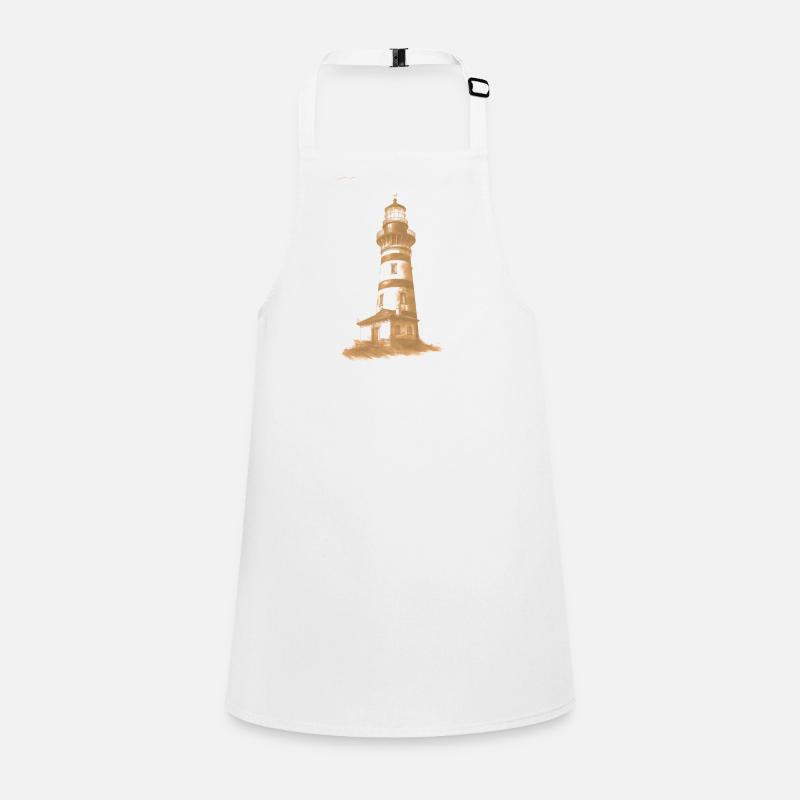 Lighthouse color accent Children's Apron