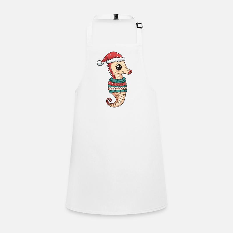 Bande dessinée de Noël hippocampe Tablier Enfant