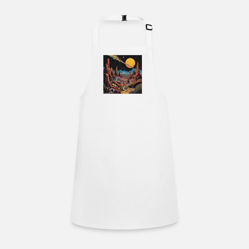 Futuriste Alien Planet Sky Tablier Enfant