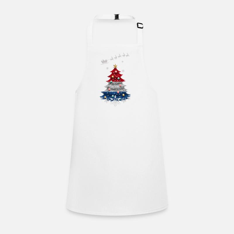 Sapin de Noël avec drapeau néerlandais Tablier Enfant