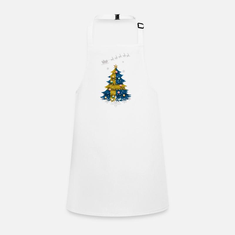 Sapin de Noël avec drapeau de la Suède Tablier Enfant