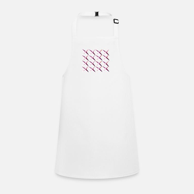 net crosses pink pattern Children's Apron