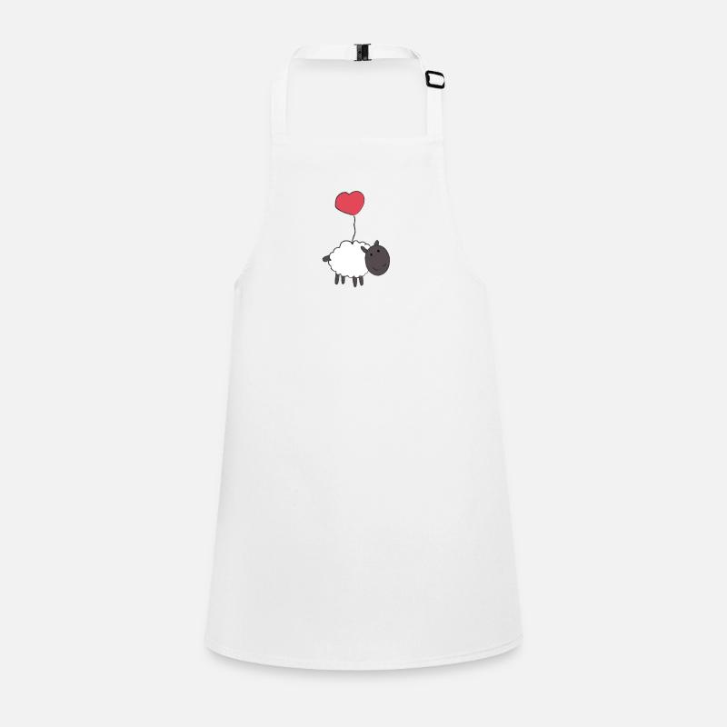 A heart for sheep - gift - gift idea Children's Apron