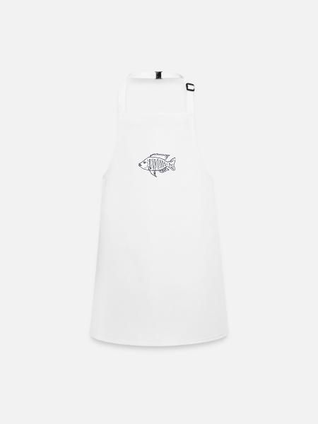 Cichlid fish Malawi - Children's Apron - white - Front