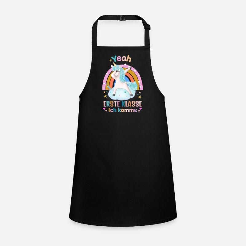 School, First Grade with Unicorn Children's Apron