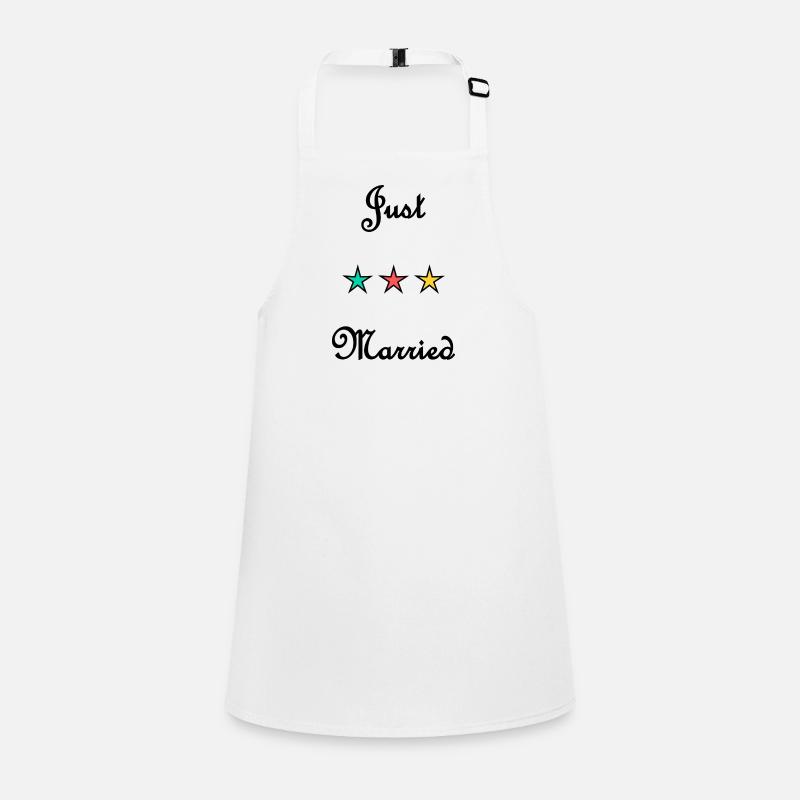 JUST MARRIED. VIVE LES MARIES. EVJF Tablier Enfant