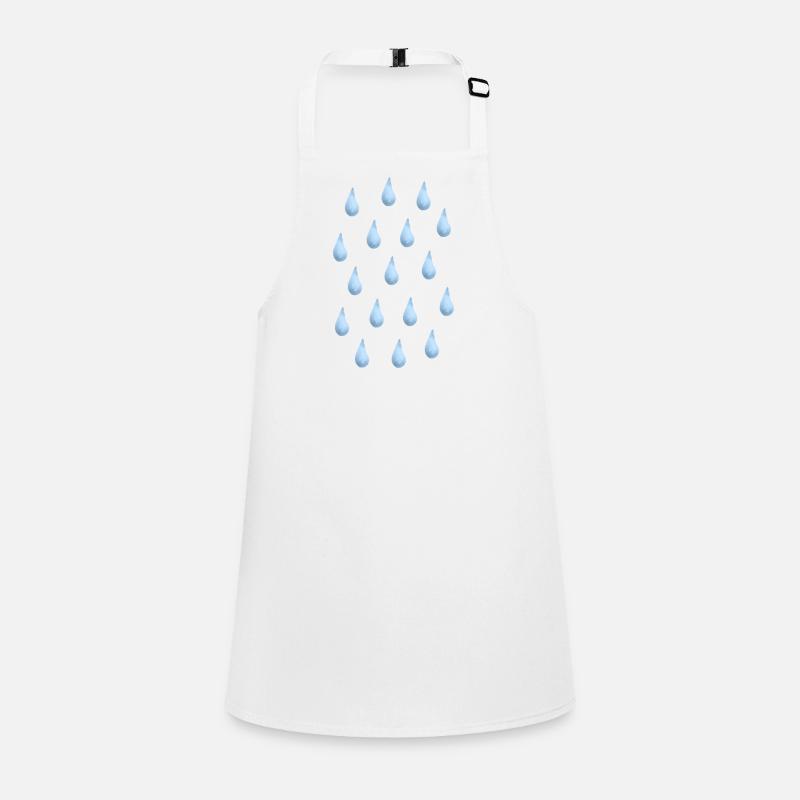 Rain Raindrops Children's Apron