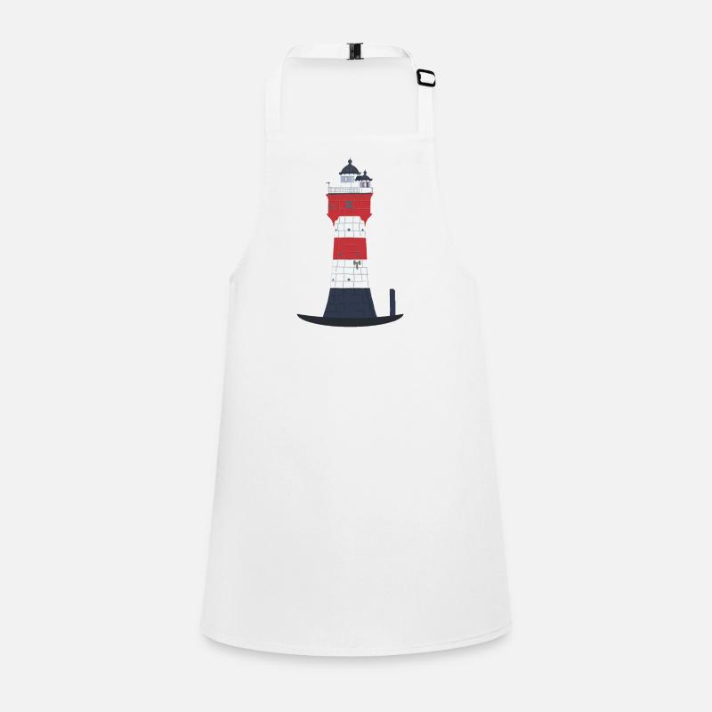 Lighthouse Red sand without text, North Sea, Offshore Children's Apron