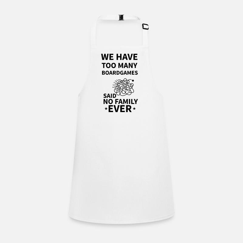 Boardgame Chess Backgammon Game Night Children's Apron