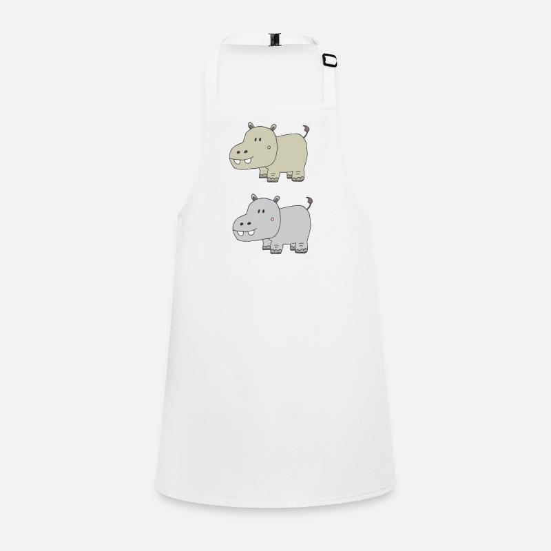 Hippos double Children's Apron