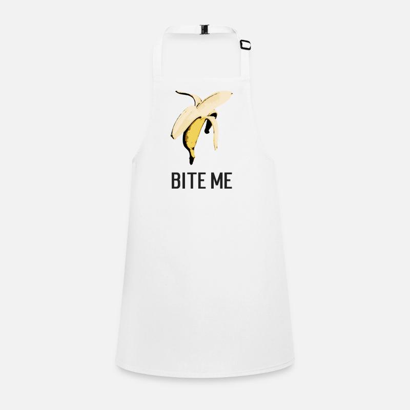bite me banane Schürze für Kinder