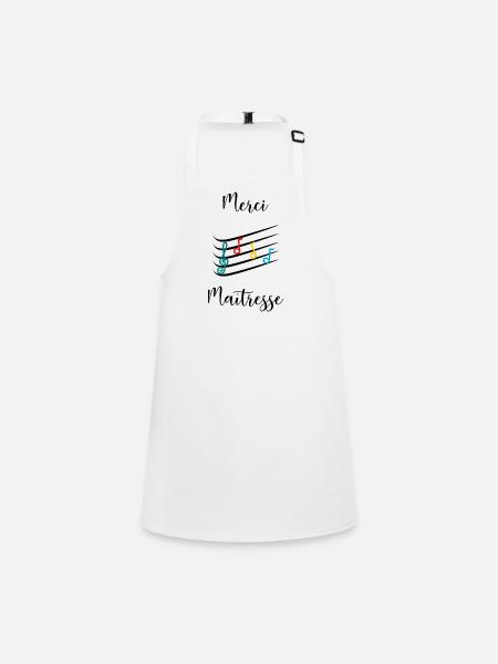MISTRESS. THANK YOU. THANK YOU MISTRESS. MISTRESS - Children's Apron - white - Front