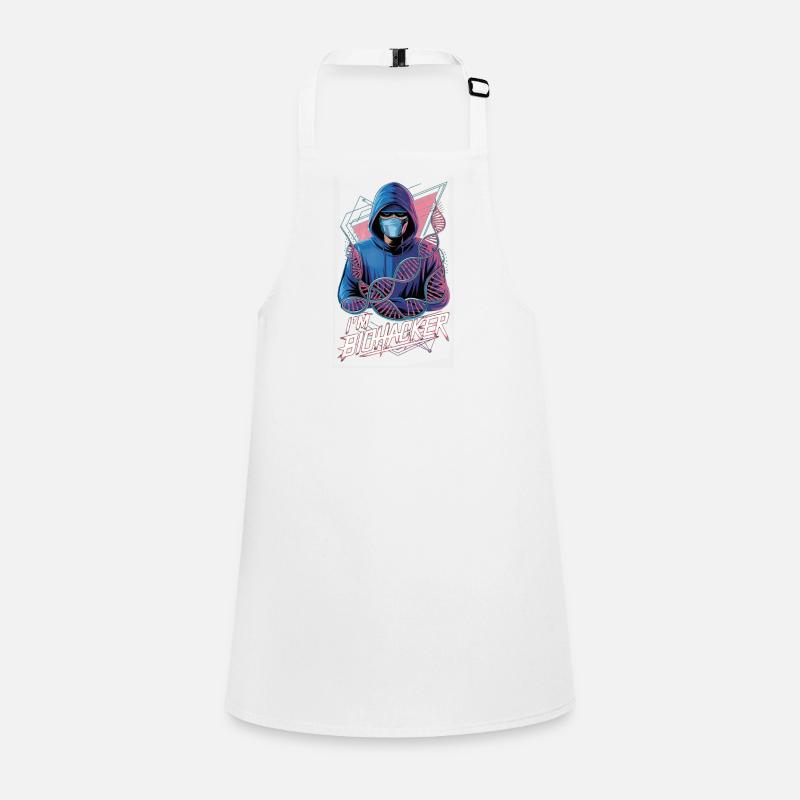 I❤️BioHCKR: Masked Biohacker Revolution Children's Apron