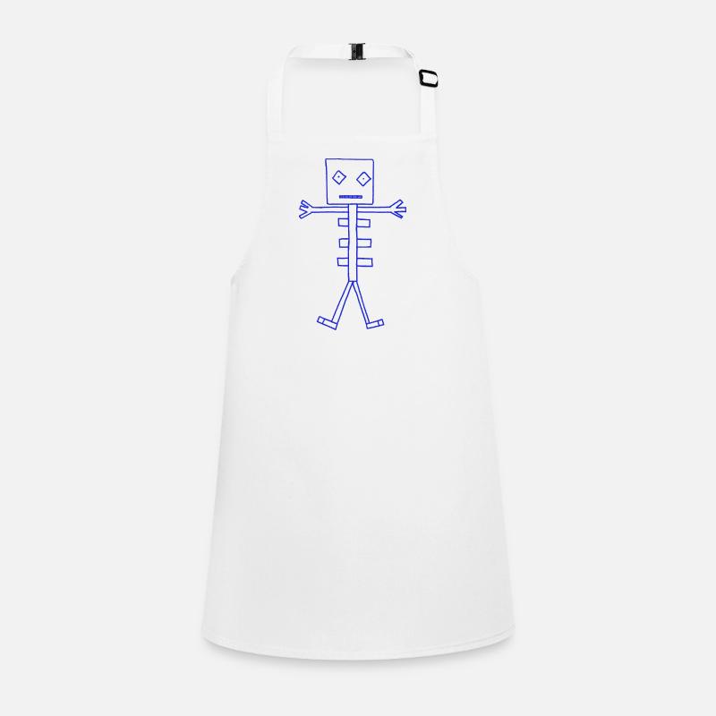Skeleton Robot Children's Apron