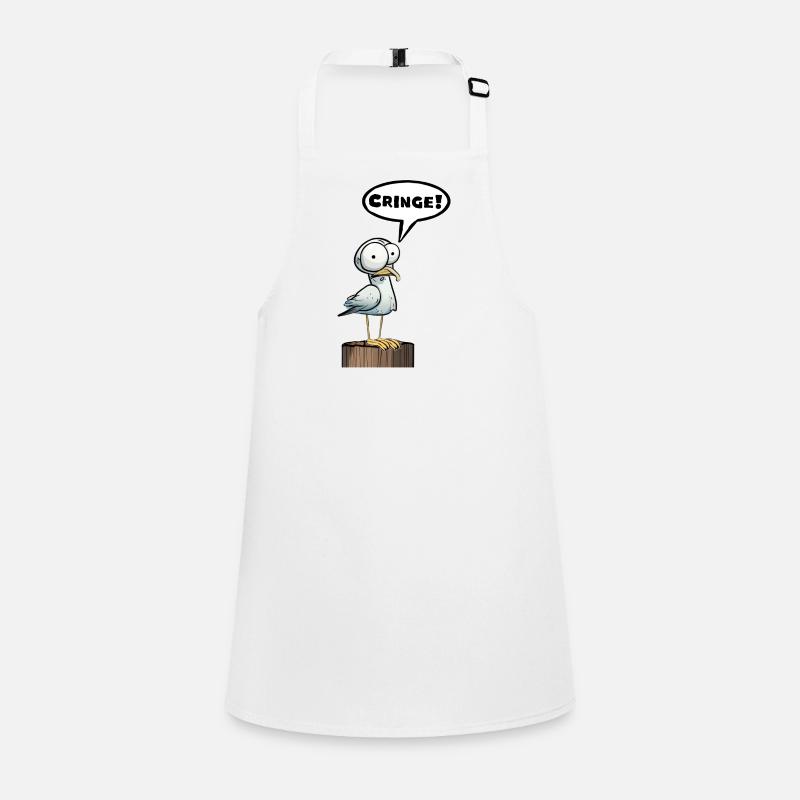 Seagull speech bubble embarrassment Children's Apron
