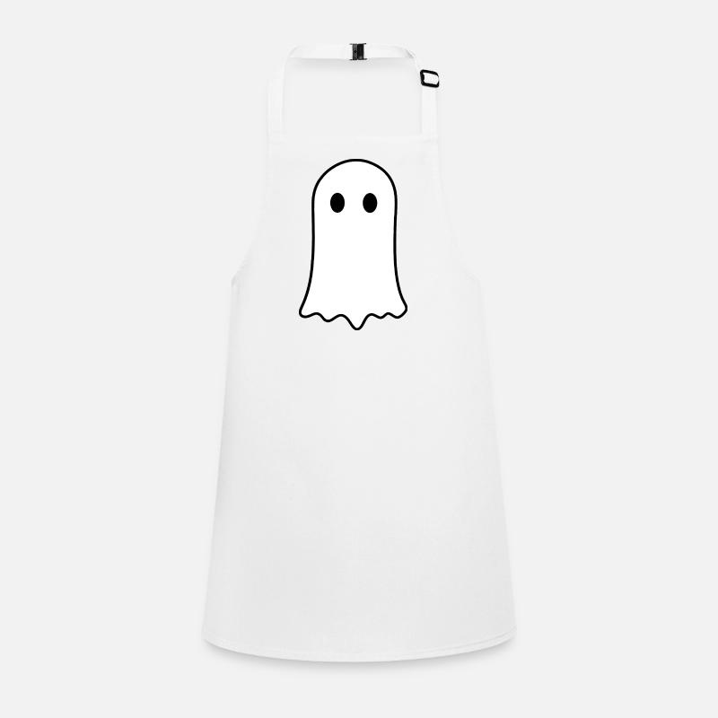 Halloween Geist Minimalistisch Spooky Design Schürze für Kinder