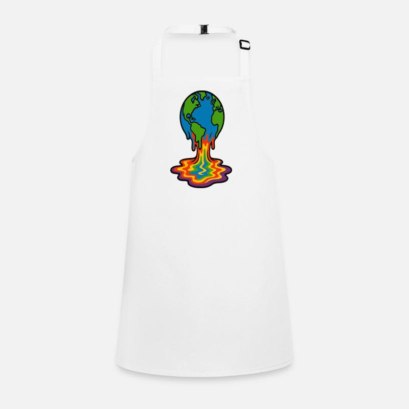 Earth Melting Rainbow Lava Children's Apron