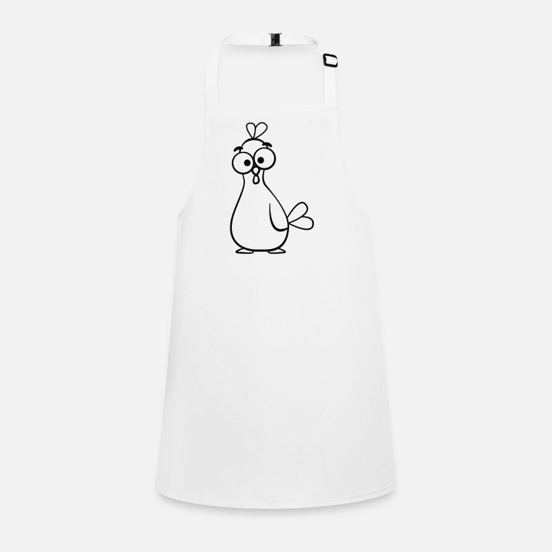 Illustration de poulet de dessin animé Odd Tablier Enfant