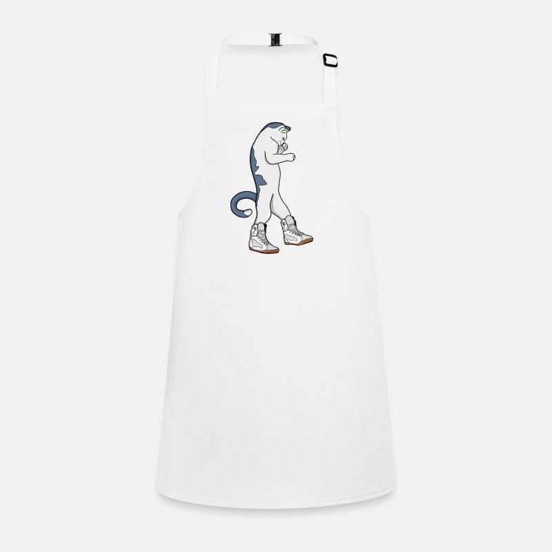 Urban Boxer Cat in Sneaker Walk Fighter Children's Apron