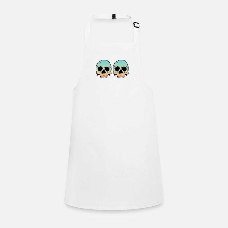 2 Skulls Schürze für Kinder