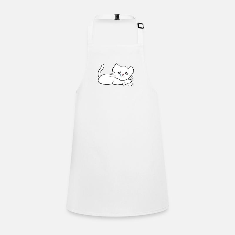 chat triste larme animal Tablier Enfant