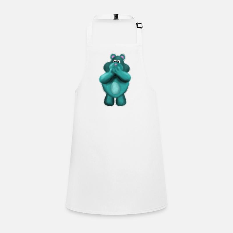 Fluffy l’ours en peluche moelleux Tablier Enfant