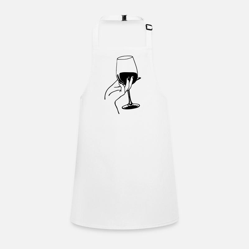 Black wine lover Children's Apron