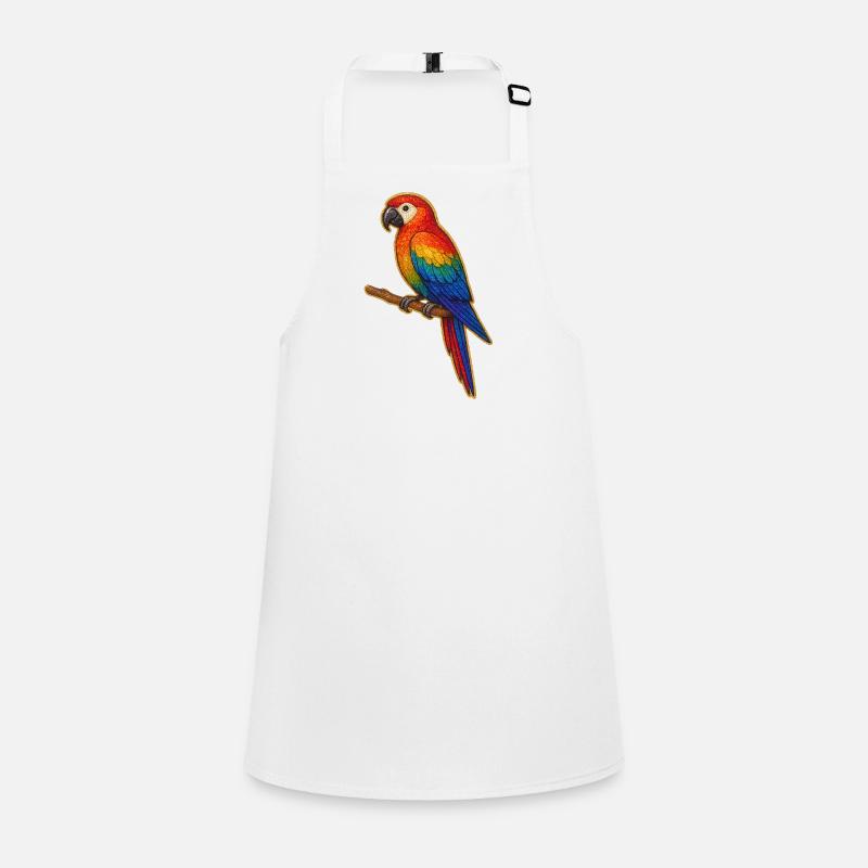 Colorful Parrot Patchwork Children's Apron