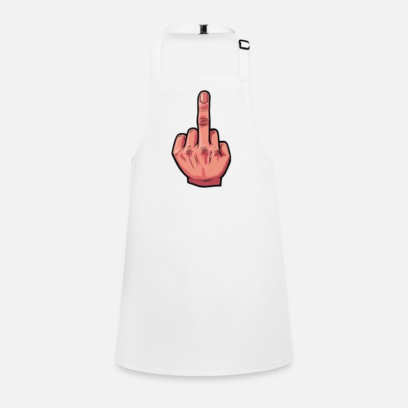 Stinky Finger Illustration Children's Apron