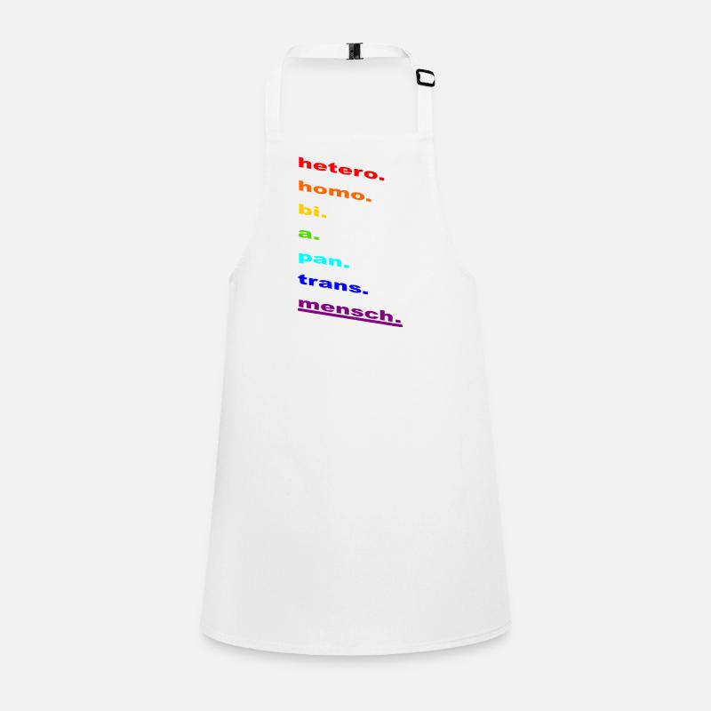 Rainbow Identity: Homo Bi Pan Trans Children's Apron