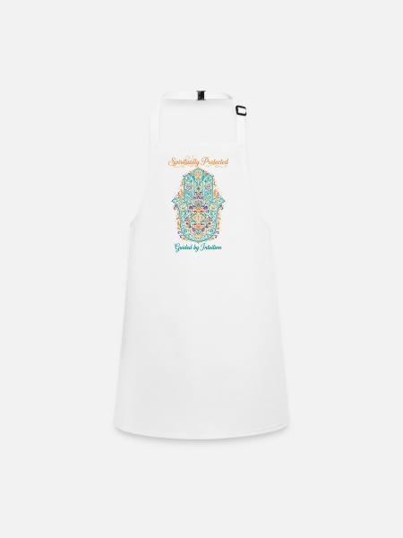 Spirituality Spiritually Protected Zen Intuition - Children's Apron - white - Front