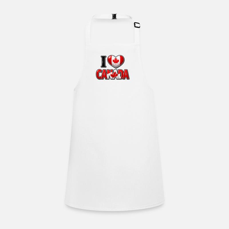 I Love Canada – Heart with Maple Leaf Children's Apron