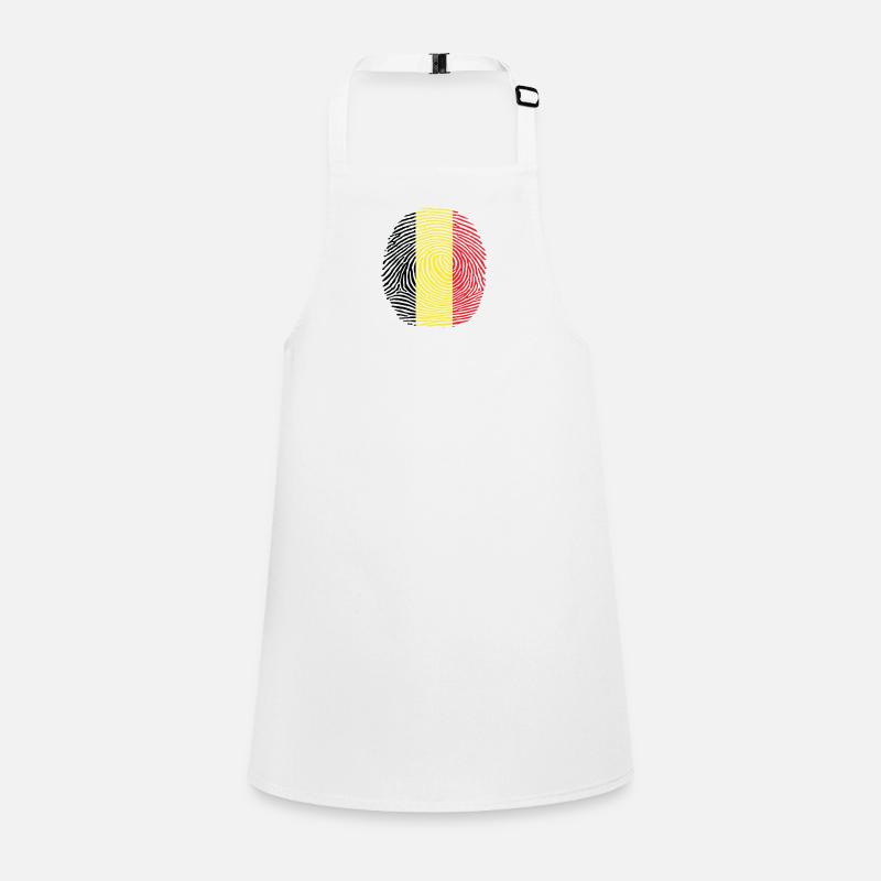 empreinte digitale du drapeau belge Tablier Enfant