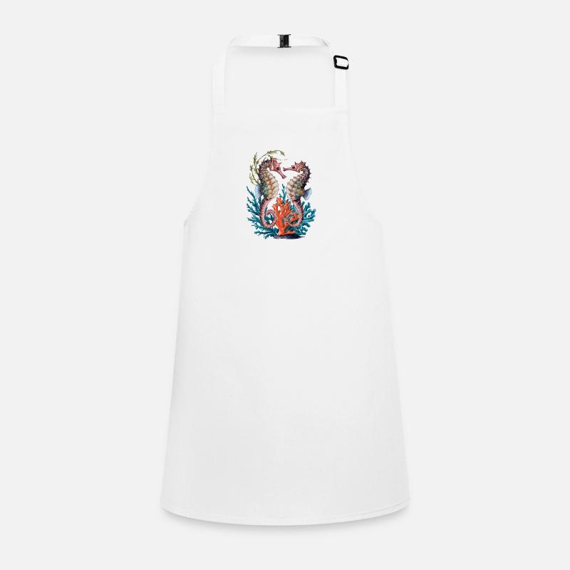 Les hippocampes caressent cet hippocampe Tablier Enfant