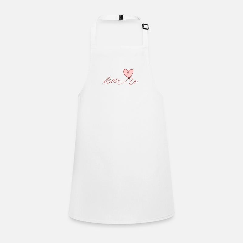 red thread heart love loop Children's Apron