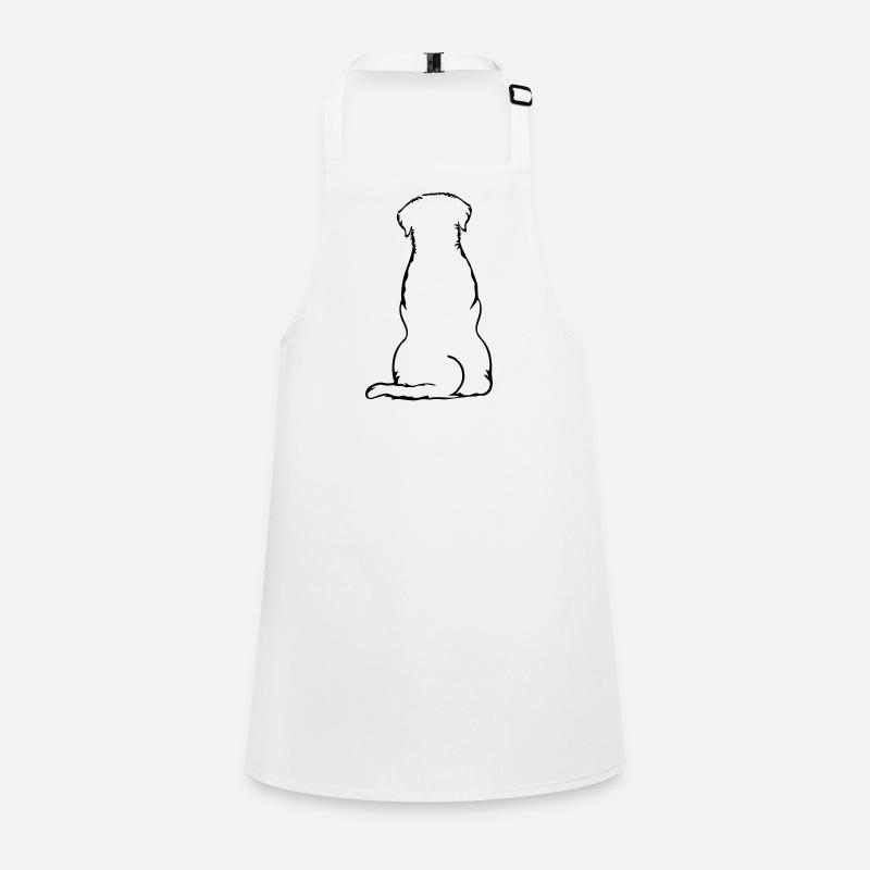 Labbi_sitzend_Back Schürze für Kinder