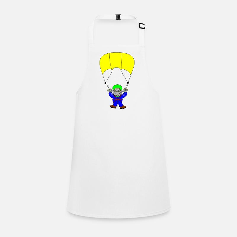 parachute skydiving parachuting skydiver Children's Apron