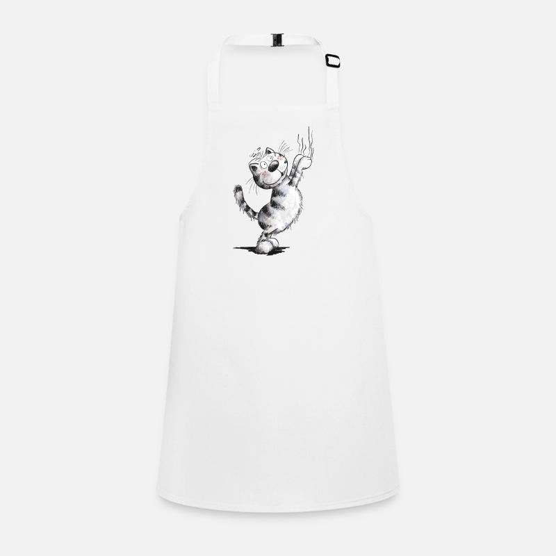 Funny cat scratches Children's Apron