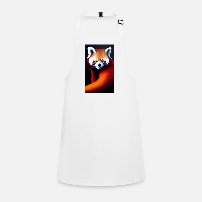 Red Panda comic cartoon drawing Children's Apron